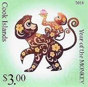 Cook Islands - Year of the Monkey